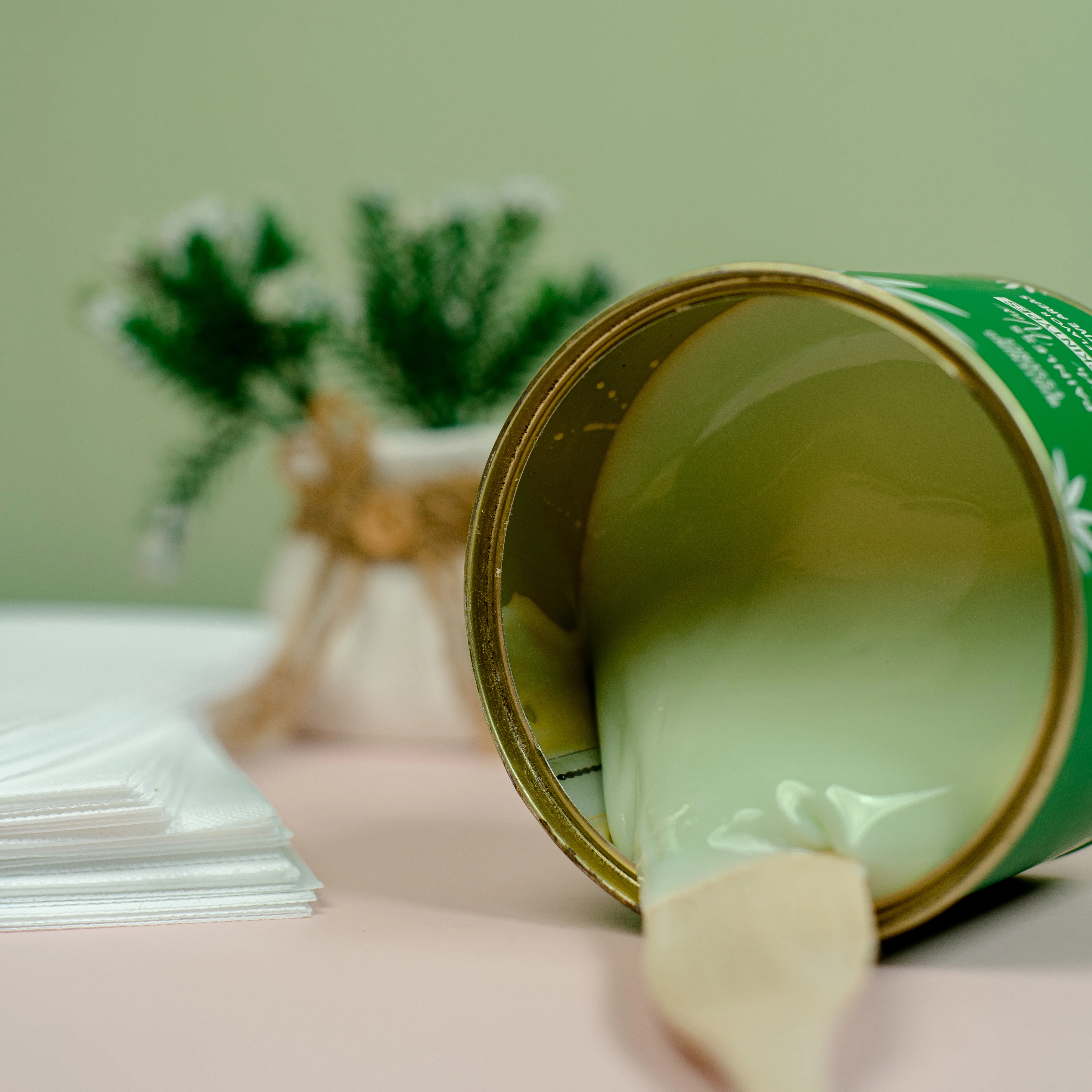 Painless Cream Wax Aloe Vera Flavor ( 1 Wood Spatula + 1 Strip Pack ) - Image 4